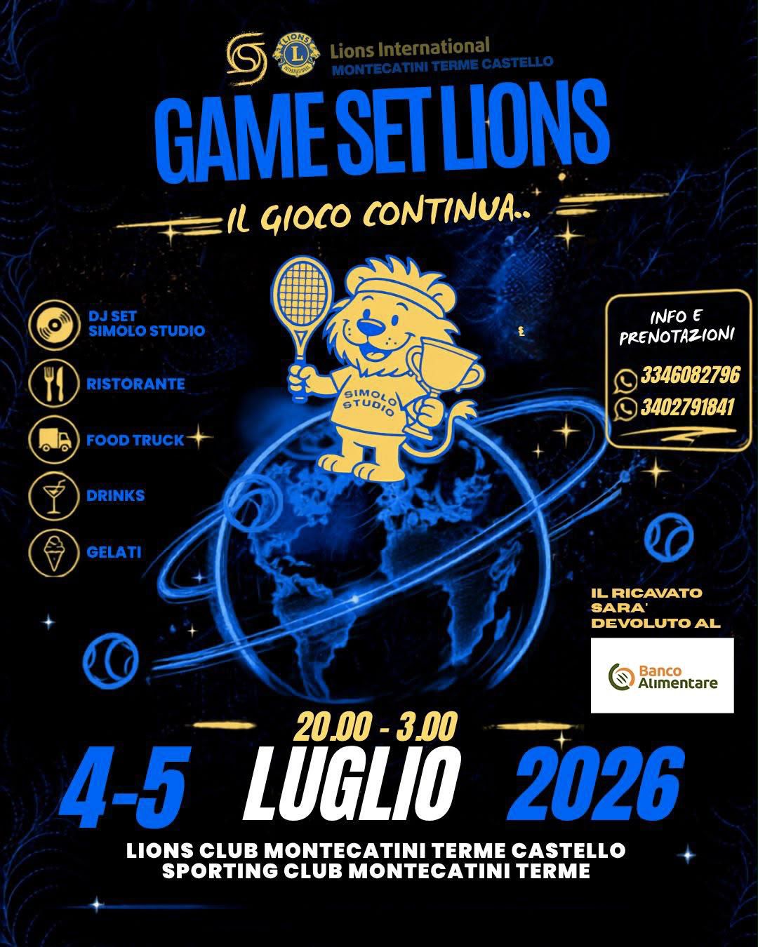 GAME SET LIONS il gioco continua